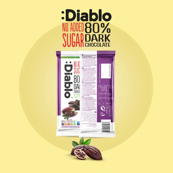 Dark Chocolate 80% with Stevia 75g