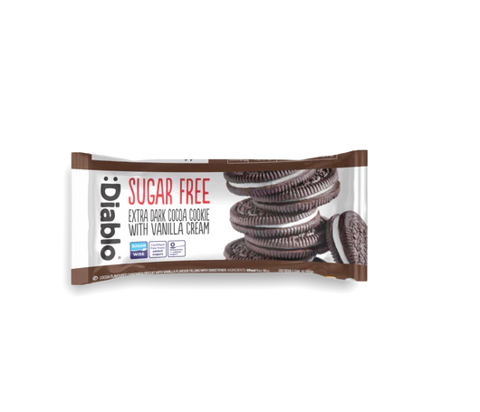 Dark Cocoa Vanilla Cookies 44g - Sugar Free