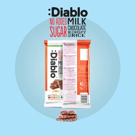 Milk Chocolate with Crispy Rice with Stevia 75g