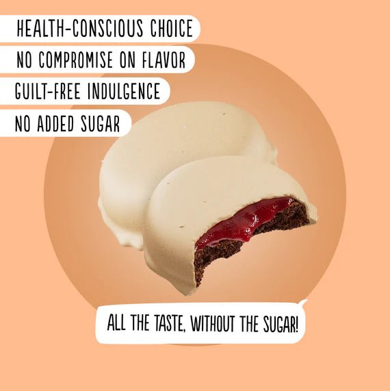 No Added Sugar Strawberry and Peanut Cream Cookies 100g