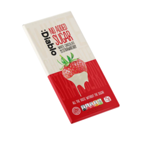 no added sugar white chocolate strawberry