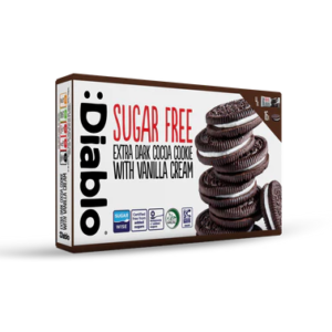 Dark Cocoa Vanilla Cookies 176g - Sugar Free