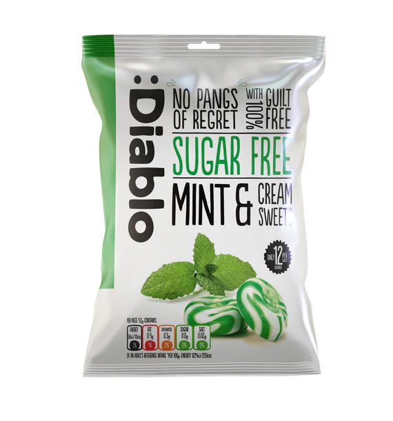 Sugar Free Mint and Cream Sweets 75g