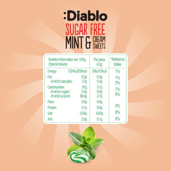 Sugar Free Mint and Cream Sweets 75g