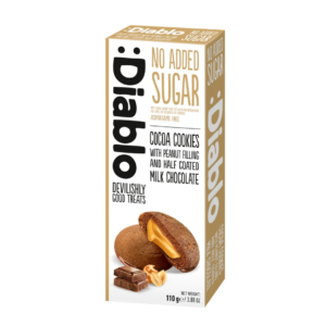 Cocoa Cookies with Peanut Filling 110g