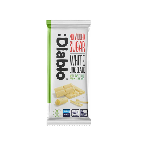 White Chocolate Stevia 75g - No Added Sugar