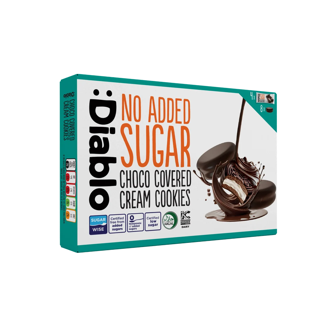 Diablo Chocolate Cream Cookies 34g